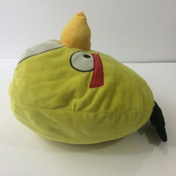 Angry Birds Yellow Bird Chuck Pillow Plush Stuffed Animal Toy 14"x12" - Picture 5 of 8